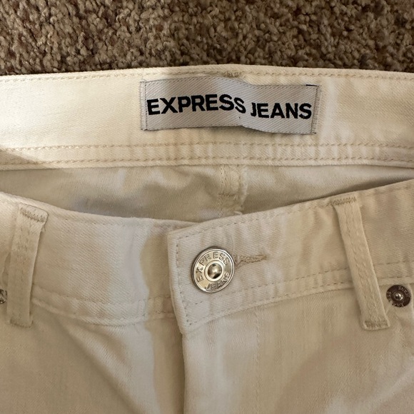 Express white cropped skinny Stella low rise jean - Picture 7 of 12